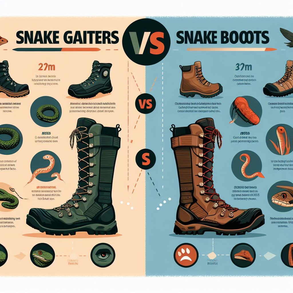 Snake Gaiters vs Snake Boots