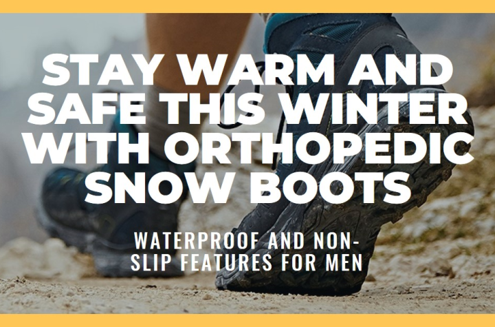 Men’s Orthopedic Warm Snow Boots With Waterproof And Non-Slip Features for Winter