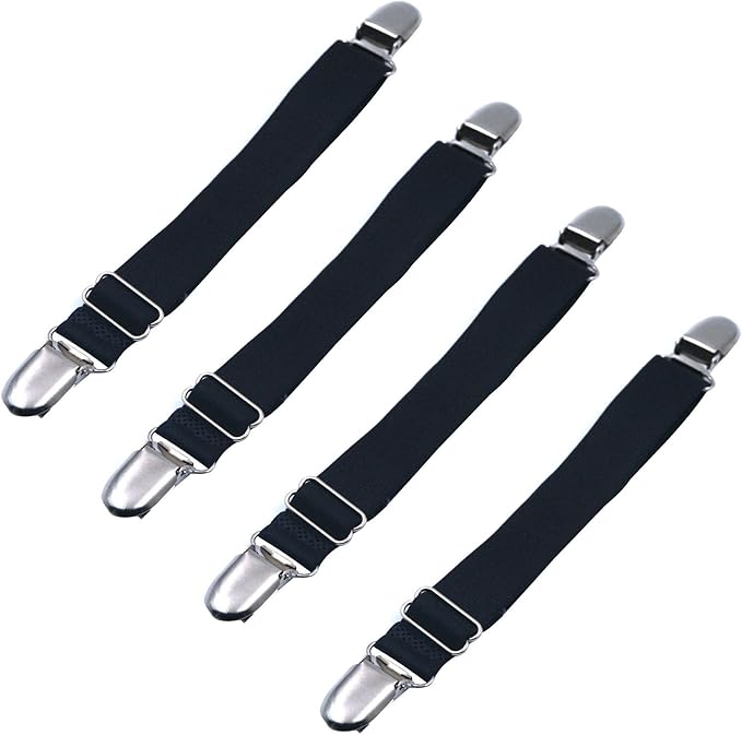 Loosco 4‑Pack Elastic Adjustable Women's Boot Straps