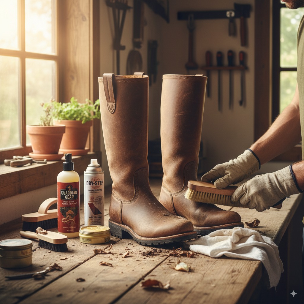 snake boots maintenance